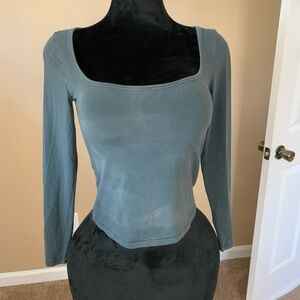 SKIMS Long Sleeve Square Neck Top - Large